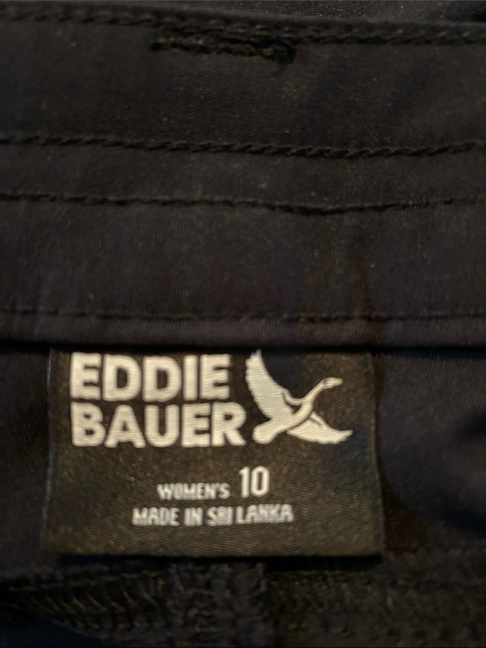 NWT Eddie Bauer Women’s sz 10 Black MidRise Stretch Tech Hiking or Casual pant. - Picture 10 of 10